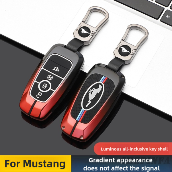 Zinc Alloy Car Key Case Cover For Ford Fusion Edge Mustang Explorer F150 F250 F350 F450 F550 Ecosport Escape Keychain