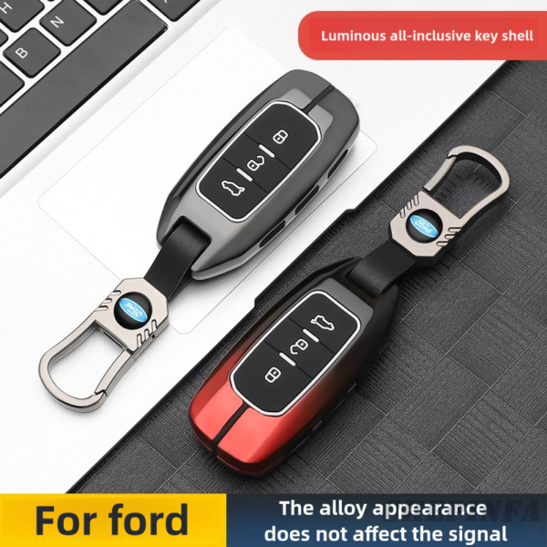 Zinc Alloy Car Key Case Cover For Ford Territory EV Equator Sport EcoBoost Protector Key Bag Shell Holder Auto Styling Accessories