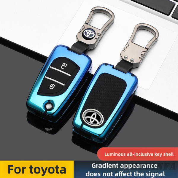 Zinc Alloy Car Key Case Cover For Toyota Auris Corolla Avensis Verso Yaris Aygo Scion TC IM Camry RAV4 Forturner Hilux