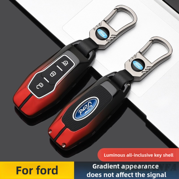 Zinc Alloy Car Key Case Cover For Ford Mondeo MK3 MK4 MK5 Kuga F150 Ranger Explorer Focus SMAX CMAX Mustang 2020 Fusion Fiesta Escort Mondeo Everest