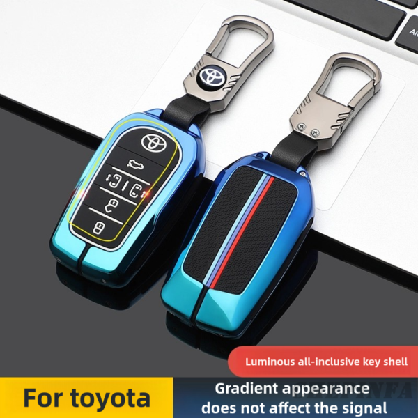 Zinc Alloy Car Key Case Cover For Toyota Noah Voxy Trunk 2022 2023 2024 Alphard 2020 2021