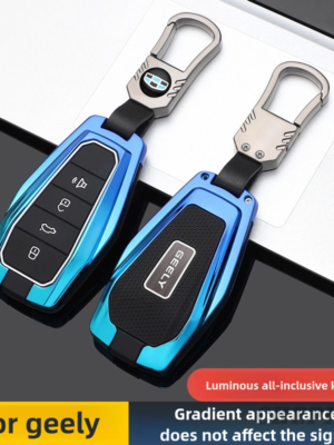 Zinc Alloy Car Key Case Cover For Geely Emgrand 7 GX3 Atlas GS NL3 Gili Emgrand 7 EX7 GT GC9 Coolray 2024 X6 Emgrand Global Hawk GX7 Accessories