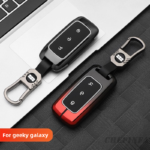 Zinc Alloy Car Key Case Cover For Geely Galaxy L7 2023 L6 MAX 1.5T Plus AIR PRO E5 2014 E8 Keyless Remote Key Fob Accessories