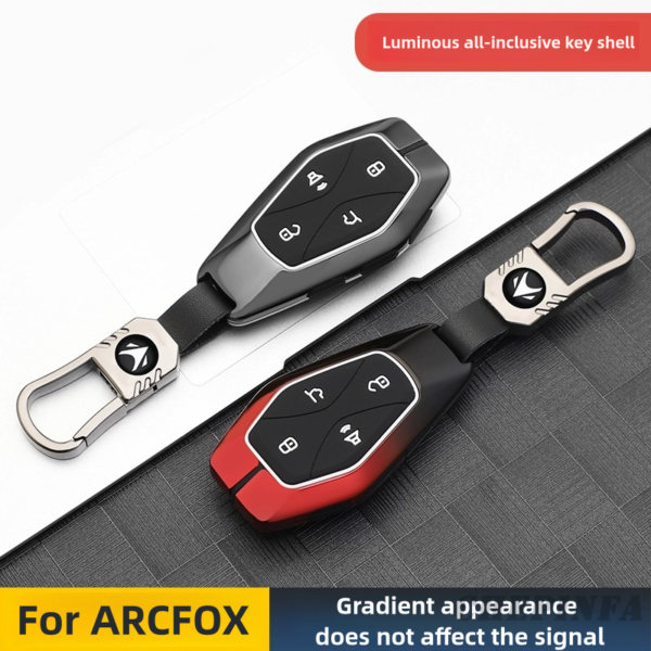 Zinc Alloy Car Key Case Cover For ARCFOX Alpha S Alpha T αS αT GT ECF ARCFOX-7 Auto Keyless Accessories