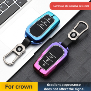 Metal car key case for crown