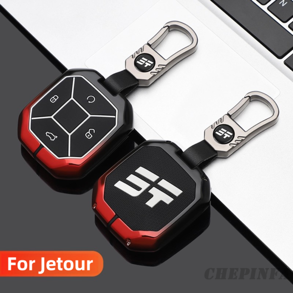 Zinc Alloy Car Key Case Cover For Chery Jetour Traveller T2 Turn Fur Remote Key Protection Shell