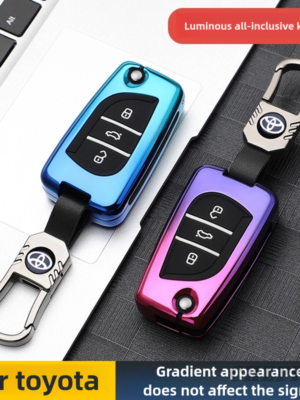 Zinc Alloy Car Key Case Cover For Toyota Auris Corolla Avensis Verso Yaris Aygo Scion TC IM Camry RAV4 Forturner Hilux