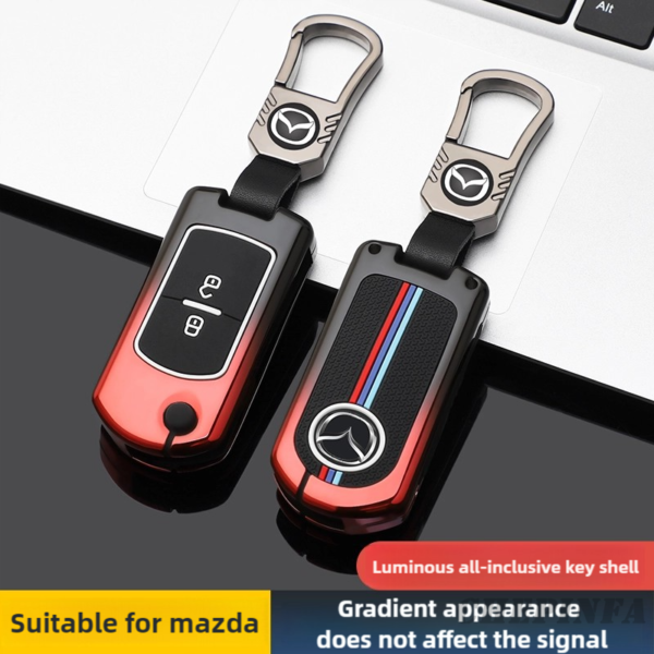 Zinc Alloy Car Key Case Cover For Mazda Demio 2 3 5 6 M3 M5 M6 CX-5 CX7 CX9 RX8 MX5 MPV 2/3 Buttons