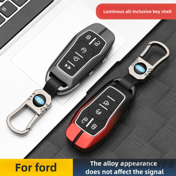 Zinc Alloy Car Key Case Cover For Ford Fusion Mondeo Mustang F 150 Explorer Edge 2015 2016 2017 2018