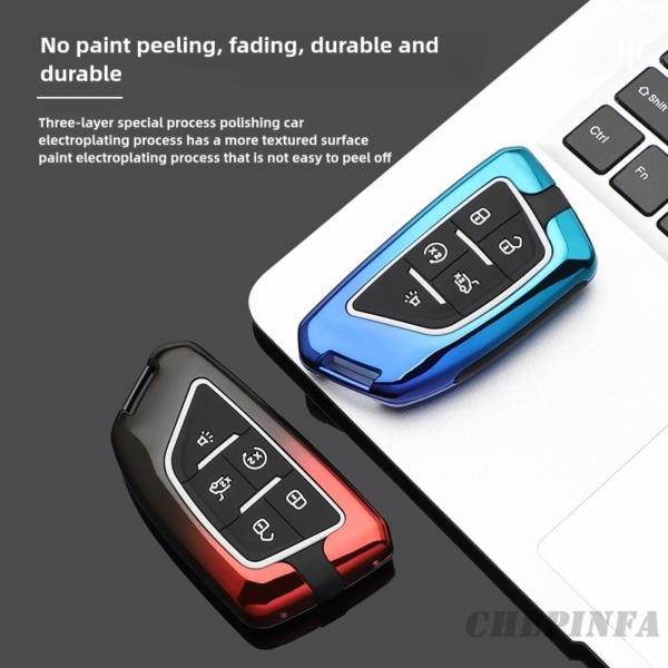 Zinc Alloy Car Key Case Cover For Cadillac XT4 XT5 XT6 CT4 CT5 CT6 CTS XTS ATS SRX keychain accessories