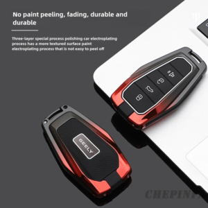 Metal car key case for geely