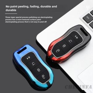 Metal car key case for geely