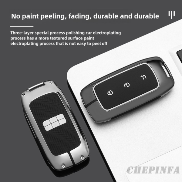 Zinc Alloy Car Key Case Cover For Geely Galaxy L7 2023 L6 MAX 1.5T Plus AIR PRO E5 2014 E8 Keyless Remote Key Fob Accessories