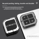 Zinc Alloy Car Key Case Cover For LYNK&CO 08 2022 2023 2024 LYNKCO 01 02 03 05 06 09 Auto Key Fob Holder Keychain