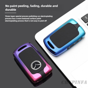 Metal car key case for mazda