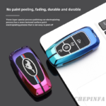 Zinc Alloy Car Key Case Cover For Ford Fusion Edge Mustang Explorer F150 F250 F350 F450 F550 Ecosport Escape Keychain