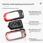 Zinc Alloy Car Key Case Cover For Jeep Renegade Grand Cherokee For Dodge Ram Charger 1500 Challenger Chrysler 300C Journey Wrangler Car Accessaries