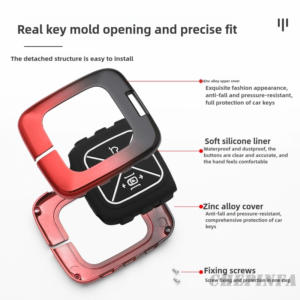 Metal car key case for zeekr