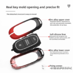 Zinc Alloy Car Key Case Cover For LI XIANG MEGA MAX MPV 2024 Car remote control protective case key chain set