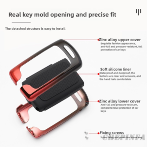 Metal car key case for mazda