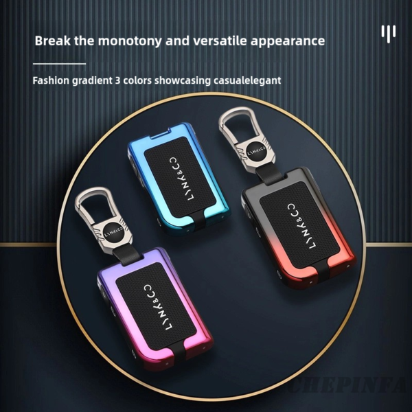 Zinc Alloy Car Key Case Cover For LYNK&CO Lynk Co 05 01 02 03 06 09 4 Button Auto Keychain Accessories