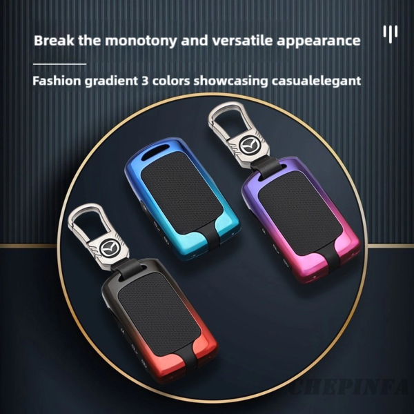 Zinc Alloy Car Key Case Cover For Mazda 3 Alexa CX30 CX-4 CX5 CX-5 CX8 CX-8 CX-30 CX9 CX-9 Protector Fob Accessories